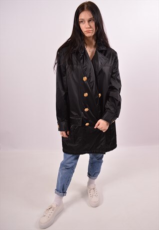 VINTAGE VERSACE DOUBLE BREASTED JACKET BLACK
