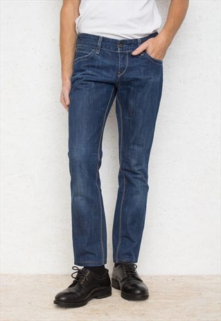 VINTAGE RETRO BLUE LEVI'S 571 FIT DENIM JEANS