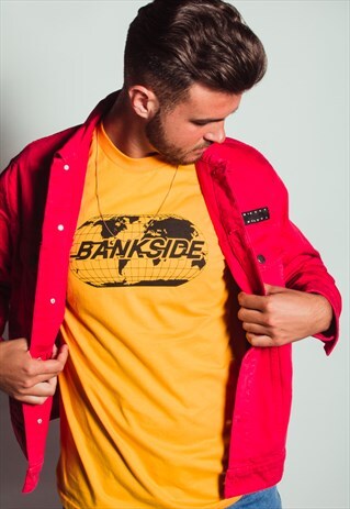 BANKSIDE GLOBAL GRAPHIC T-SHIRT YELLOW