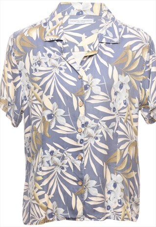 VINTAGE FOLIAGE HAWAIIAN SHIRT - M