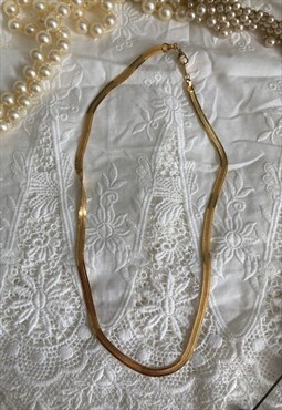 Vintage Gold Snake Chain Necklace