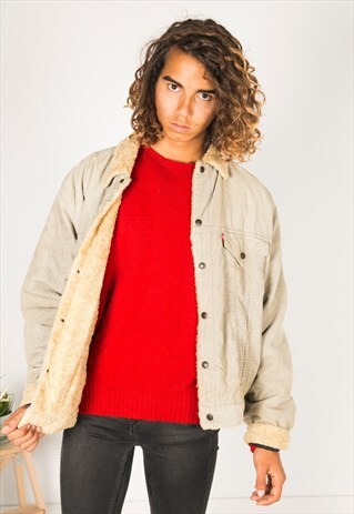 VINTAGE 80S LEVIS WINTER SHEEPSKIN JACKET / R1241C808