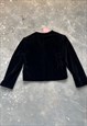 VINTAGE 90S MINIMALISM VELVET CROPPED BOLERO