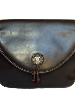 Celine vintage semicircular leather bag