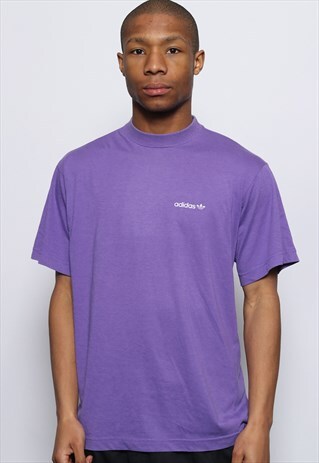 VINTAGE ADIDAS LOGO T-SHIRT PURPLE