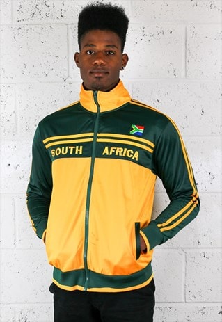 SOUTH AFRICA ZIP-UP SPORTS JUMPER
