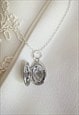 TABITHA MINI SILVER OVAL LOCKET  