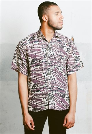 VINTAGE PATTERNED SILK SHIRT