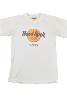 Vintage Hard Rock Cafe Madrid T-Shirt White Small