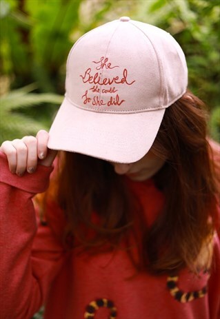 HAND PAINTED SHE BELIEVED CAP