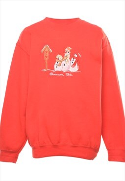 Vintage Beyond Retro Snowman Christmas Sweatshirt - M