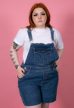 90s Vtg Bill Blass Jeans Front Pocket Denim Dungaree Shorts