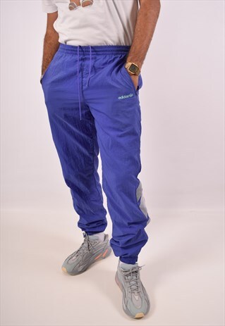 VINTAGE ADIDAS TRACKSUIT TROUSERS BLUE