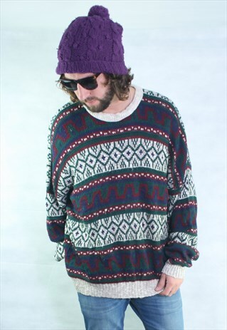 VINTAGE KNIT JUMPER OVERSIZED KNIT