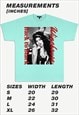 AMY WINEHOUSE UNISEX TEE PRINTED T-SHIRT IN TURQUOISE