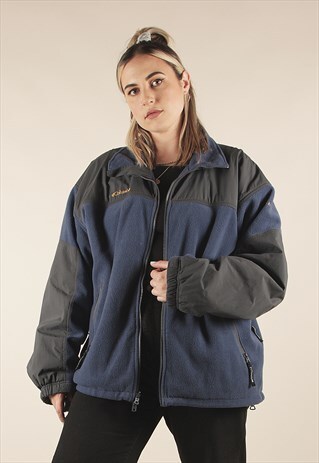 VINTAGE COLUMBIA BLUE OUTDOOR FLEECE JACKET /NN1136