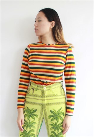 ORANGE MULTI LONG TOP