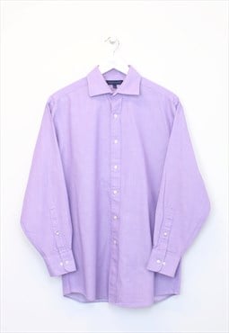 Vintage Tommy Hilfiger shirt in purple. Best fits L