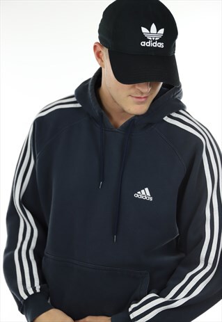 VINTAGE ADIDAS SMALL LOGO HOODIE SWEATSHIRT