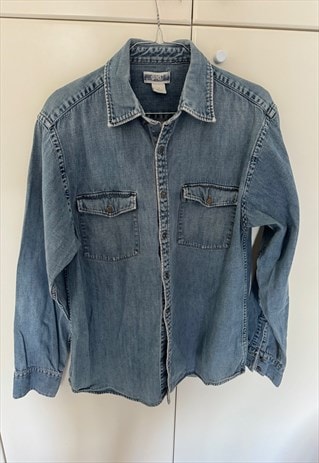 Vintage GAP Distressed Jeans Shirt. Size M