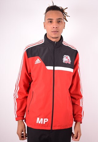 ADIDAS MENS VINTAGE SP VGG TRACKSUIT TOP JACKET XL RED 90S