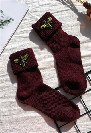 WINTER BEE SOCKS