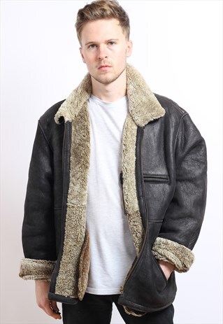 VINTAGE LEATHER AVIATOR JACKET