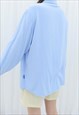 90S VINTAGE BLUE COLLARED SHIRT