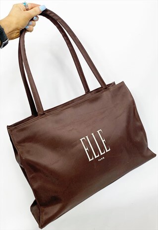 90S Y2K ELLE BAG / LARGE / 00S BROWN VINTAGE