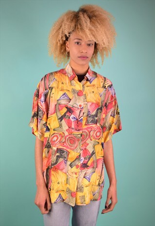 VINTAGE 90'S PATTERN SHIRT