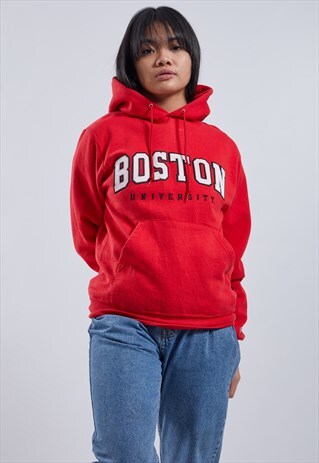 VINTAGE CHAMPION BOSTON UNIVERSITY HOODIE