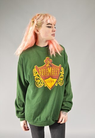 VINTAGE GREEN ROSIE MGEE'S SWEATER