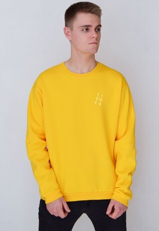 YELLOW ARROWS (WHITE) SWEATSHIRT