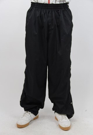 VINTAGE NIKE 90S BUTTON OFF TRACKSUIT BOTTOMS