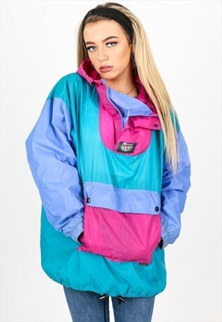 VINTAGE K-WAY WINDBREAKER JACKET J142