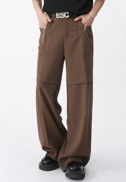 Unisex pocket zipped cargo trousers S VOL.1