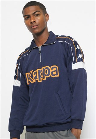 VINTAGE KAPPA SPELL OUT 1/4 ZIP TOP