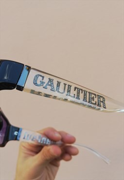 JEAN PAUL GAULTIER Vintage nos big logo swarovski sunglasses