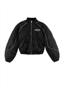 Black bomber jacket REFLECTIVE ULTRA
