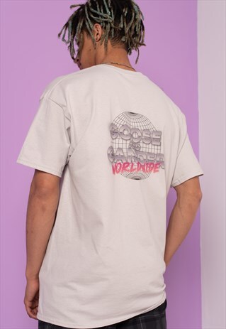 G&G UNISEX ICE GREY WORLDWIDE S/S TEE