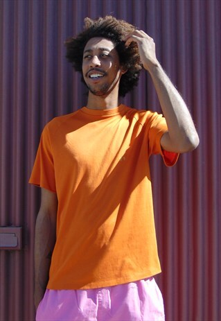 HANG TEN 60S 70S CLASSIC SURFER ORANGE TEE SHIRT LARGE