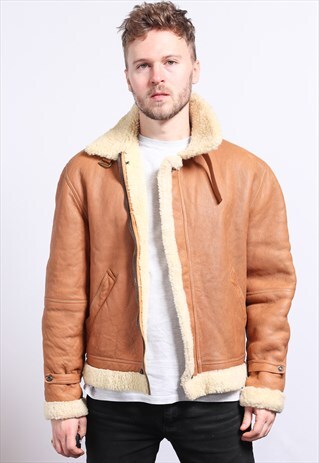 VINTAGE LEATHER AVIATOR JACKET