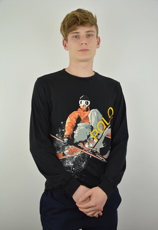 RARE VINTAGE RALPH LAUREN SKI 2004 LONG LONGSLEEVE T-SHIRT