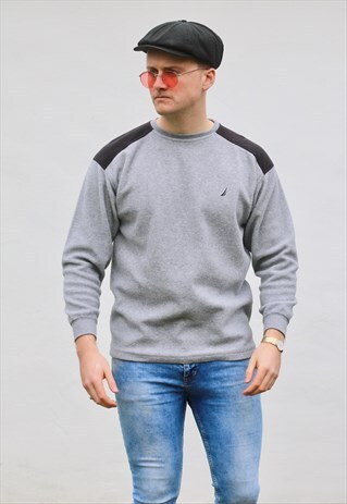 NAUTICA USA 90S MINIMALIST FLEECE SWEATSHIRT