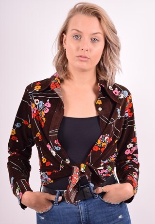REPLAY WOMENS VINTAGE SHIRT SMALL MULTI 90S