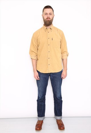 VINTAGE YELLOW CORDUROY SHIRT