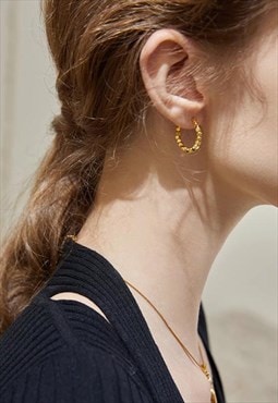 Gold Small Sugar Earrings