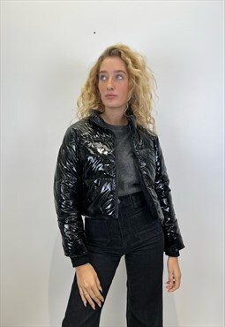Vinyl Jacket in Black 