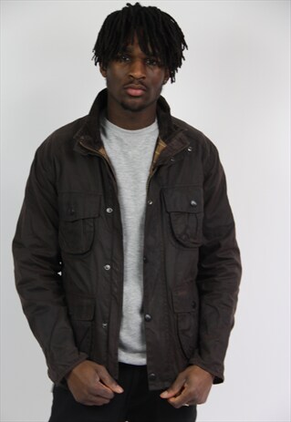 VINTAGE BARBOUR BROWN WAX JACKET