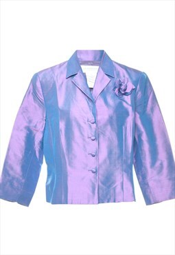 Vintage Liz Claiborne Lilac Metallic Evening Jacket - L